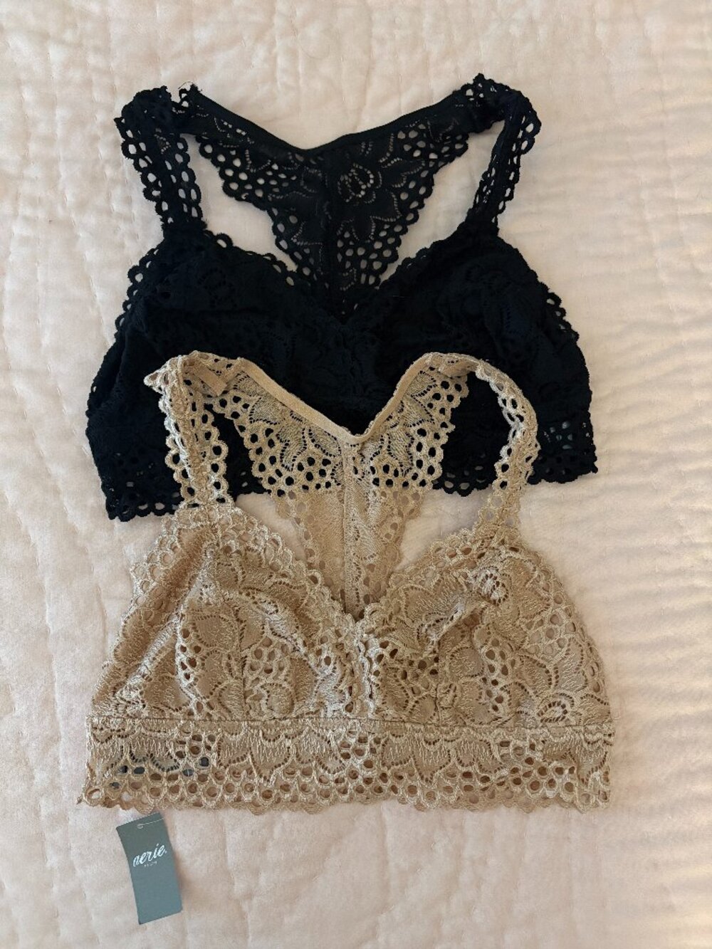 NWT Aerie Boho Racerback Bralettes M